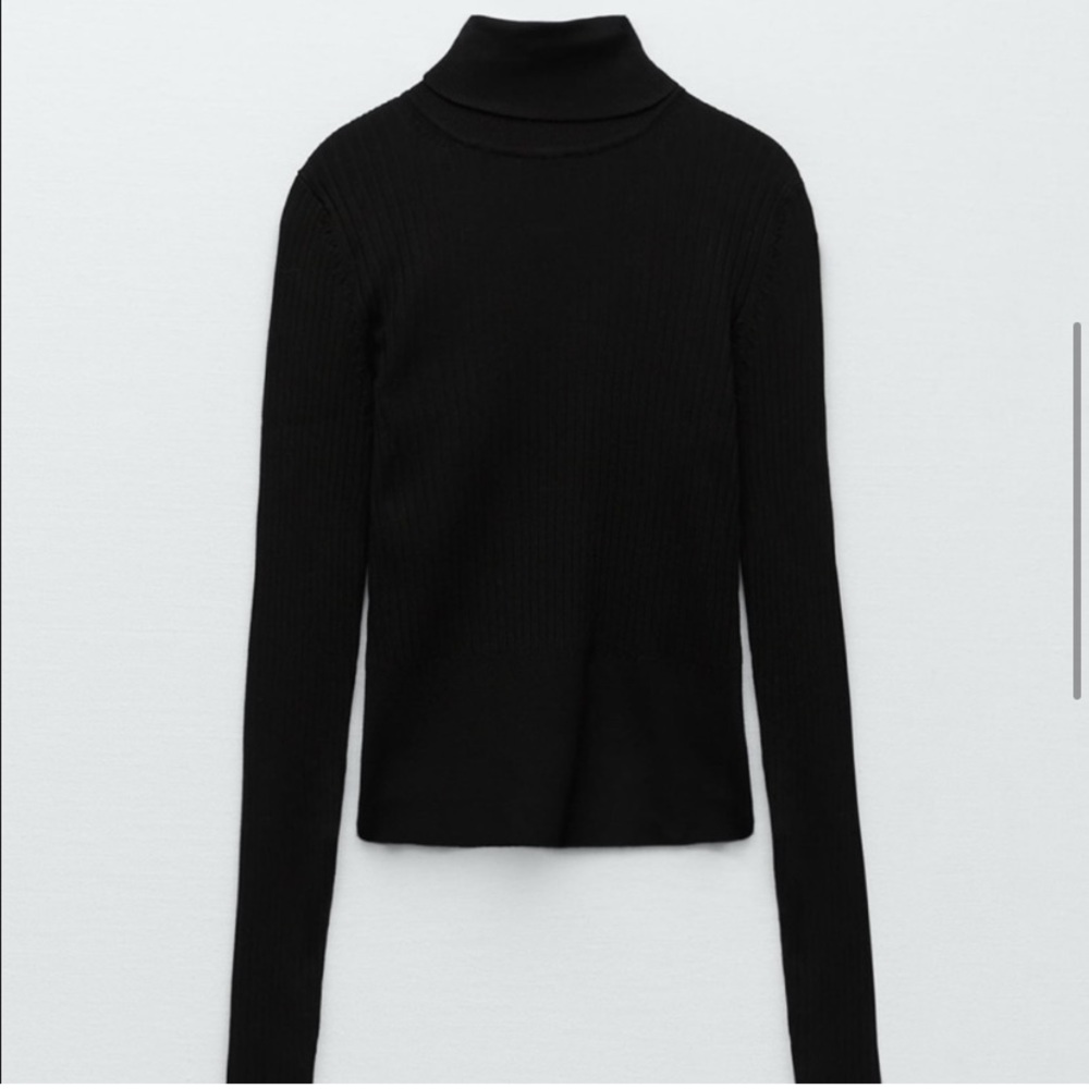 Zara Ribbed Knit Sweater - Picture 3 of 6